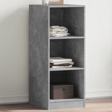 Gossi dulap, gri beton, 48x41x102 cm, lemn prelucrat