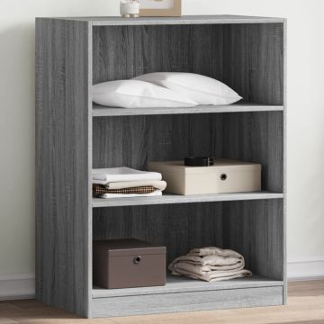 Gossi dulap, gri sonoma, 77x48x102 cm, lemn prelucrat