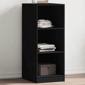 Gossi dulap, negru, 48x41x102 cm, lemn prelucrat