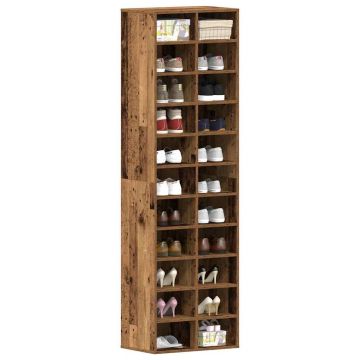 Gossi dulap pantofi lemn vechi 54x34x183 cm lemn prelucrat