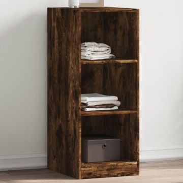 Gossi dulap, stejar fumuriu, 48x41x102 cm, lemn prelucrat