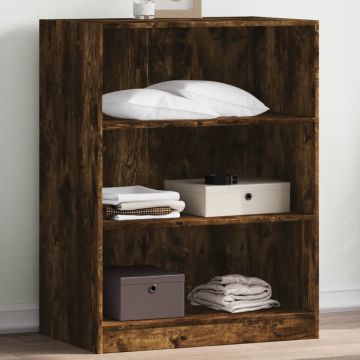 Gossi dulap, stejar fumuriu, 77x48x102 cm, lemn prelucrat