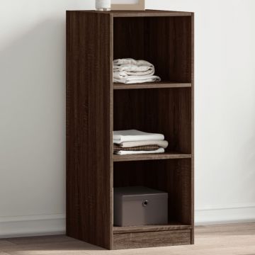 Gossi dulap, stejar maro, 48x41x102 cm, lemn prelucrat