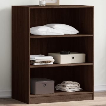 Gossi dulap, stejar maro, 77x48x102 cm, lemn prelucrat