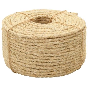 Gossi franghie, 50 m, sisal 100%, 10 mm