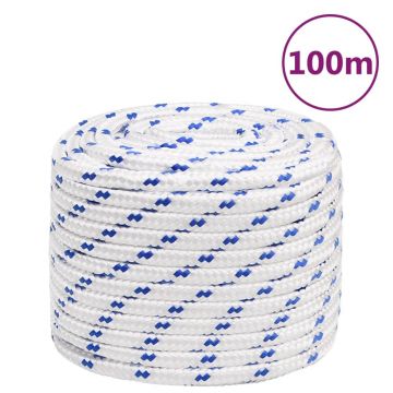Gossi franghie de barca, alb, 18 mm, 100 m, polipropilena