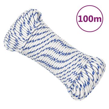 Gossi franghie de barca, alb, 3 mm, 100 m, polipropilena