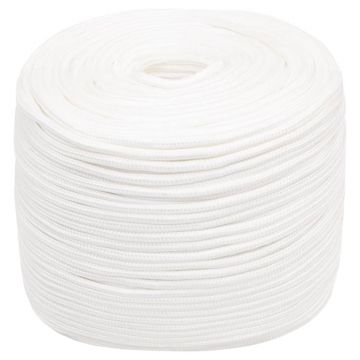 Gossi franghie de barca, alb complet, 10 mm, 100 m, polipropilena