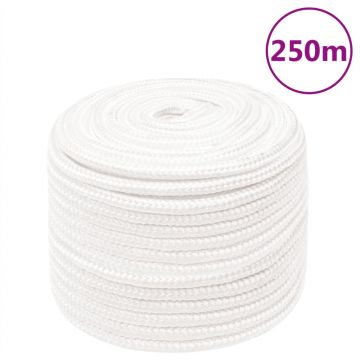 Gossi franghie de barca, alb complet, 14 mm, 250 m, polipropilena