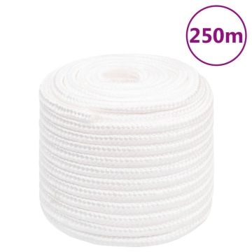 Gossi franghie de barca, alb complet, 16 mm, 250 m, polipropilena