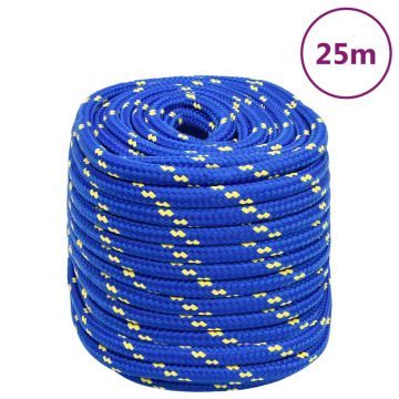 Gossi franghie de barca, albastru, 16 mm, 25 m, polipropilena