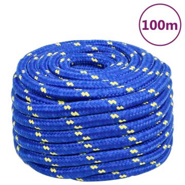 Gossi franghie de barca, albastru, 20 mm, 100 m, polipropilena