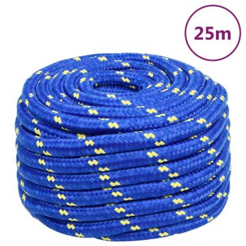 Gossi franghie de barca, albastru, 20 mm, 25 m, polipropilena