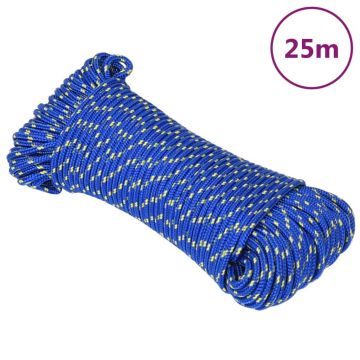 Gossi franghie de barca, albastru, 4 mm, 25 m, polipropilena