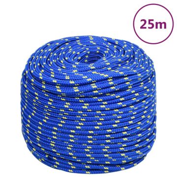 Gossi franghie de barca, albastru, 6 mm, 25 m, polipropilena