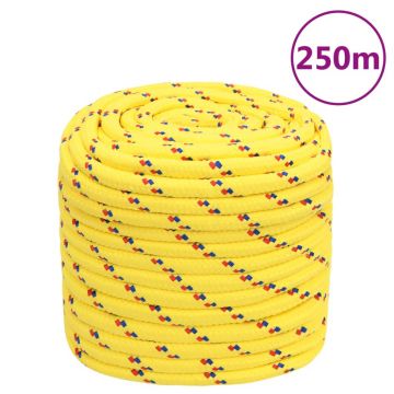 Gossi franghie de barca, galben, 16 mm, 250 m, polipropilena