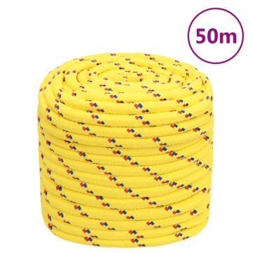 Gossi franghie de barca, galben, 18 mm, 50 m, polipropilena