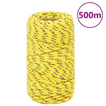 Gossi franghie de barca, galben, 2 mm, 500 m, polipropilena