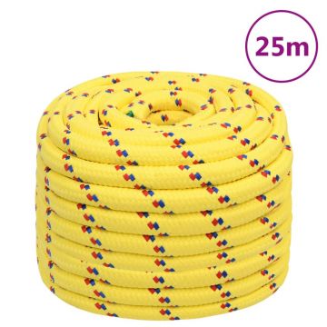 Gossi franghie de barca, galben, 20 mm, 25 m, polipropilena