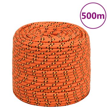 Gossi franghie de barca, portocaliu, 10 mm, 500 m, polipropilena