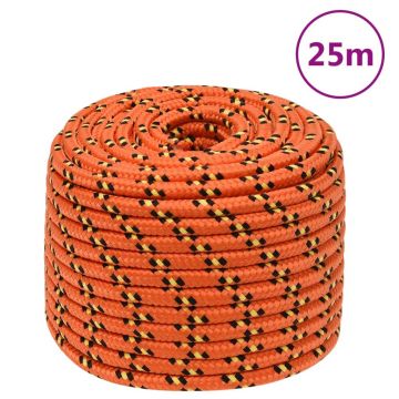Gossi franghie de barca, portocaliu, 14 mm, 25 m, polipropilena
