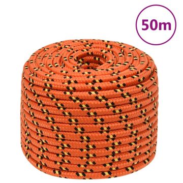 Gossi franghie de barca, portocaliu, 14 mm, 50 m, polipropilena