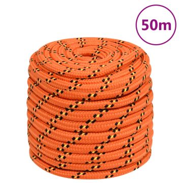 Gossi franghie de barca, portocaliu, 18 mm, 50 m, polipropilena
