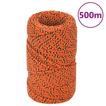 Gossi franghie de barca, portocaliu, 2 mm, 500 m, polipropilena