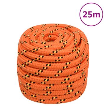 Gossi franghie de barca, portocaliu, 20 mm, 25 m, polipropilena