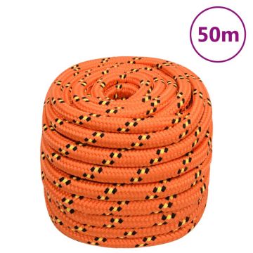 Gossi franghie de barca, portocaliu, 20 mm, 50 m, polipropilena