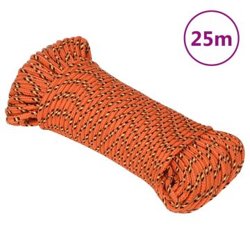 Gossi franghie de barca, portocaliu, 3 mm, 25 m, polipropilena