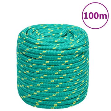 Gossi franghie de barca, verde, 18 mm, 100 m, polipropilena