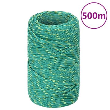 Gossi franghie de barca, verde, 2 mm, 25 m, polipropilena