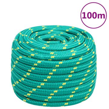 Gossi franghie de barca, verde, 20 mm, 100 m, polipropilena