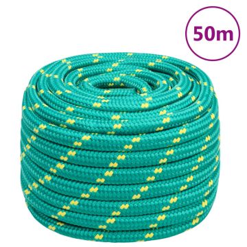 Gossi franghie de barca, verde, 20 mm, 50 m, polipropilena