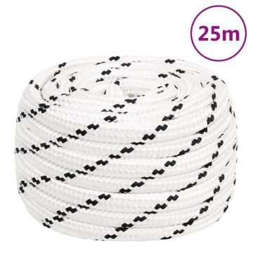 Gossi franghie de lucru, alb, 20 mm, 25 m, poliester