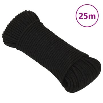 Gossi franghie de lucru, alb, 3 mm, 25 m, poliester