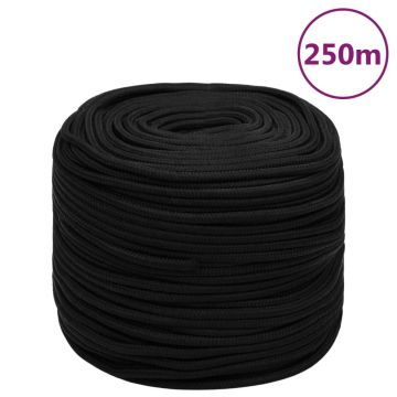 Gossi franghie de lucru, negru, 10 mm, 250 m, polipropilena