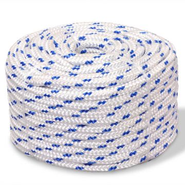 Gossi franghie marinareasca din polipropilena 14 mm 50 m, alb