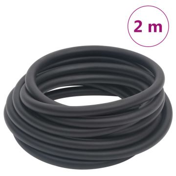 Gossi furtun de aer hibrid, negru, 2 m, cauciuc si pvc