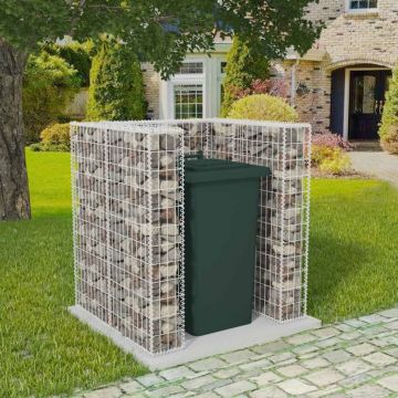 Gossi gabion unic ingradire pubela, otel, 110 x 100 x 120 cm