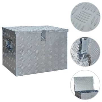 Gossi lada din aluminiu, 610 x 430 x 455 cm, argintiu