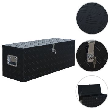 Gossi lada din aluminiu, negru, 1085 x 370 x 400 mm