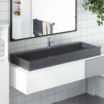 Gossi lavoar antracit 120x46x11 cm conglomerat turnat mineral/marmura