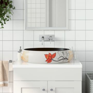 Gossi lavoar de blat, multicolor, 59x40x15 cm, ceramica, oval