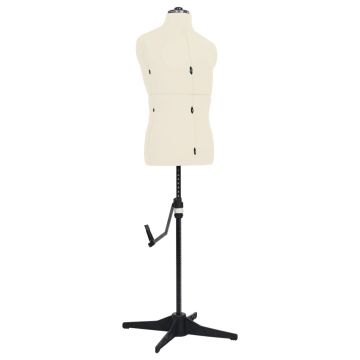 Gossi manechin croitorie reglabil barbati, crem, dimensiune 37-45