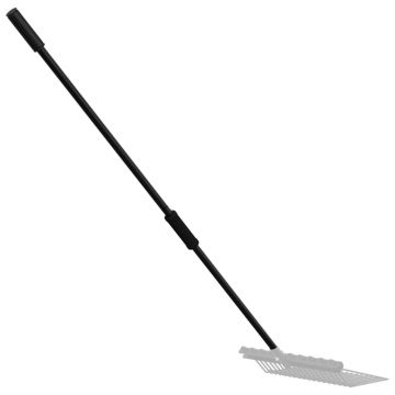 Gossi maner de furca, negru, Ø3,5x127,5 cm, otel