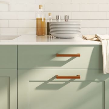 Gossi manere de dulap, 10 buc., bronz, 128 mm, otel inoxidabil