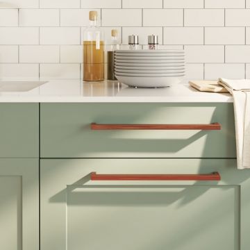 Gossi manere de dulap, 10 buc., bronz, 320 mm, otel inoxidabil