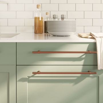Gossi manere de dulap, 10 buc., bronz, 320 mm, otel inoxidabil